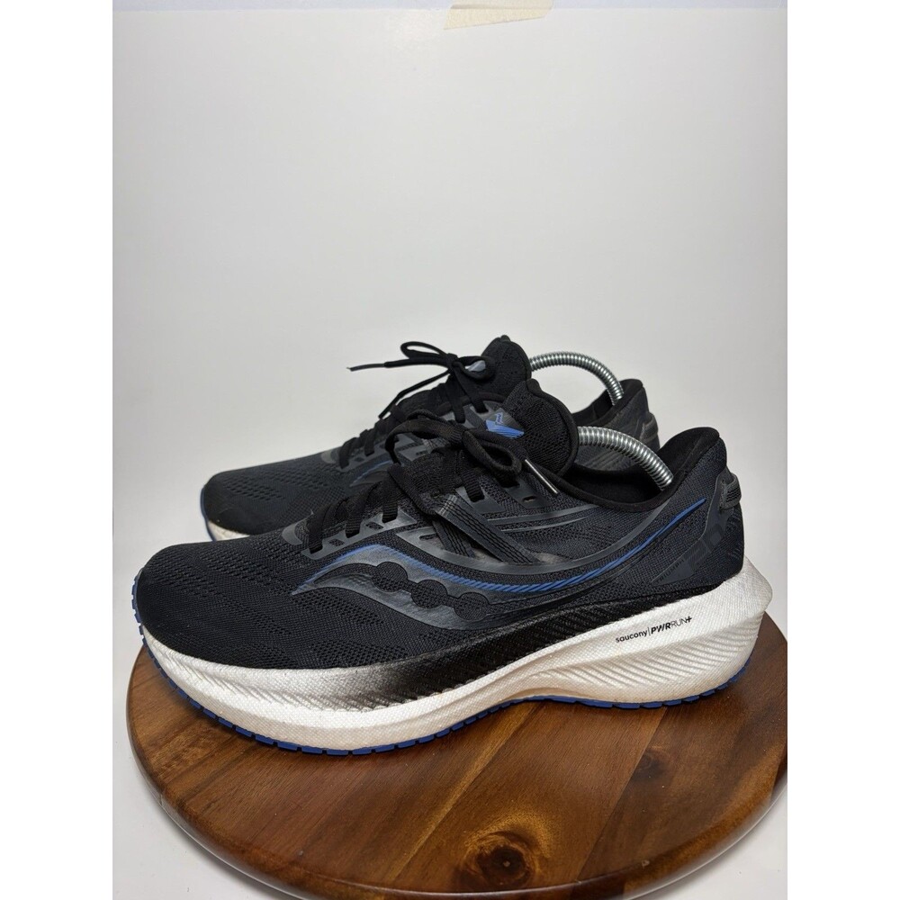Saucony Triumph 20 Black Blue Women's Size 10.5 / Men's Size 9 Running Shoes